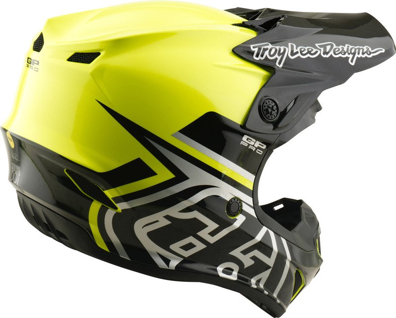 Casco TROY LEE DESIGNS Tld GP Pro Mono Yth Amarillo flúor YL - Imagen 5