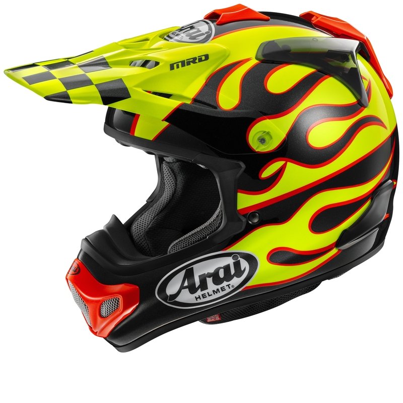 ARAI HELMT MX-V EVO FLAME, YEL,