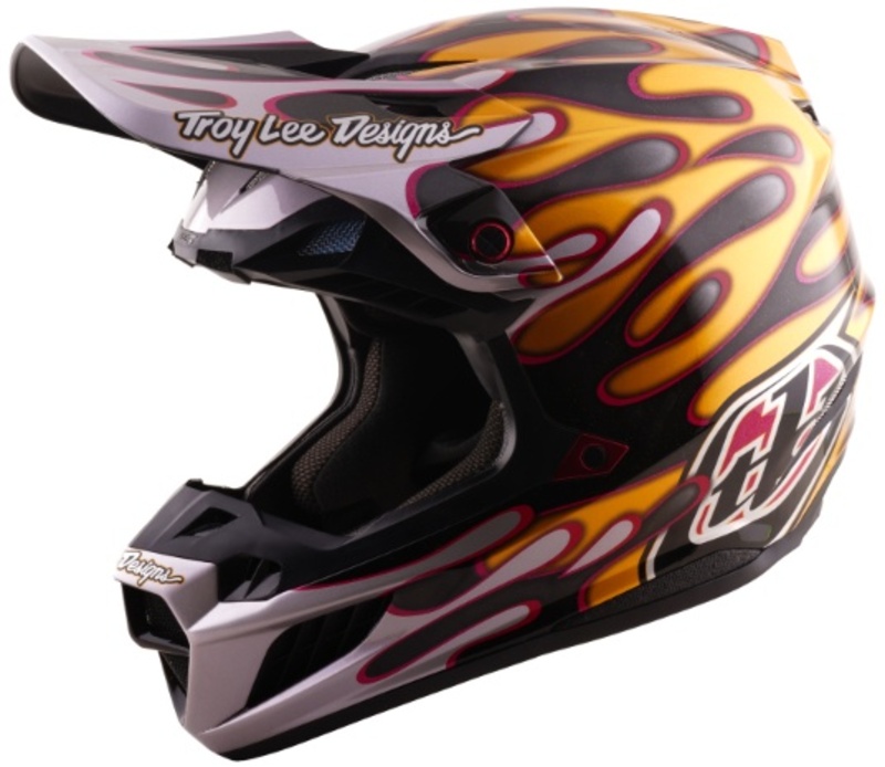 Casco TROY LEE DESIGNS Tld SE5 Carbono Overspray Negro