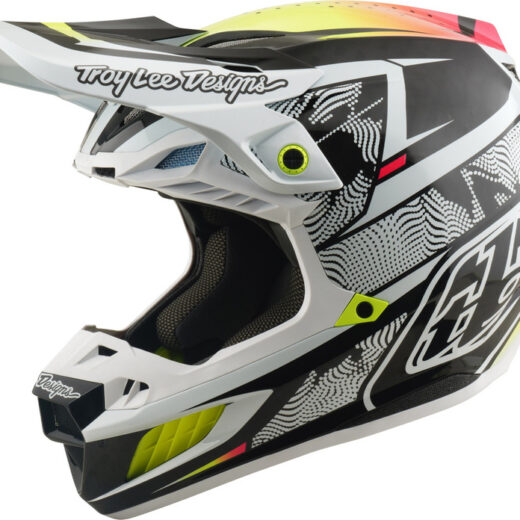 Casco TROY LEE DESIGNS Tld SE5 Carbono Lined UP Blanco
