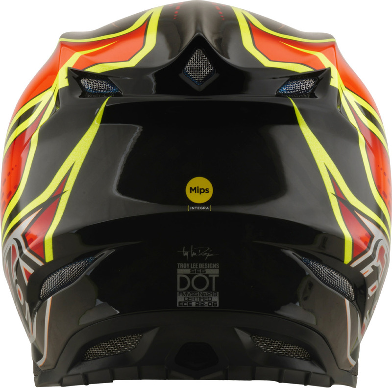 Casco TROY LEE DESIGNS Tld SE5 Carbono Wings Rojo - Imagen 4