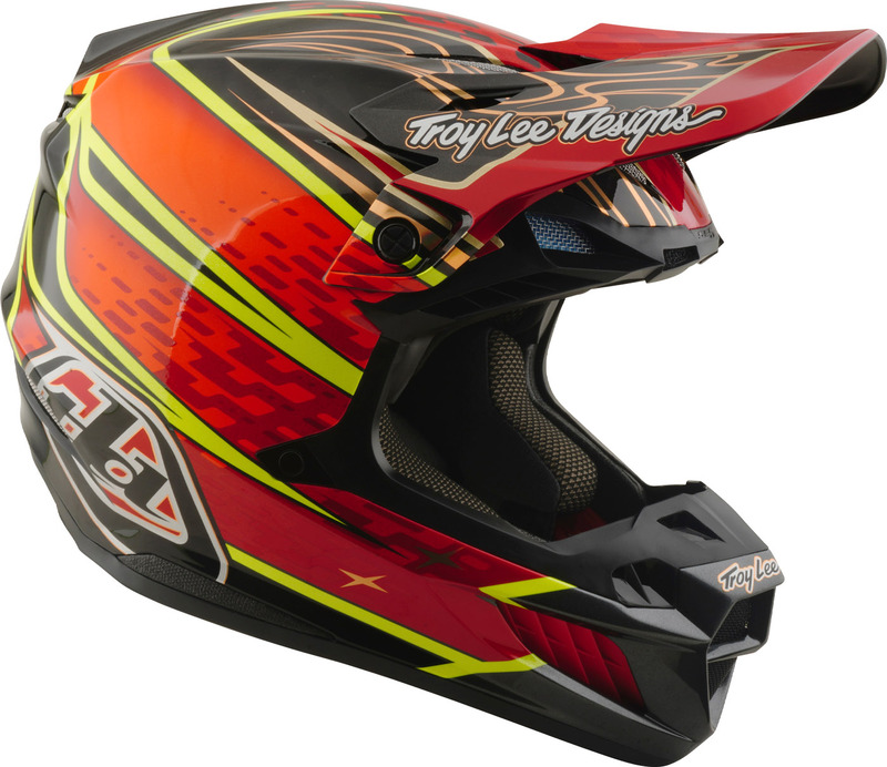 Casco TROY LEE DESIGNS Tld SE5 Carbono Wings Rojo - Imagen 7