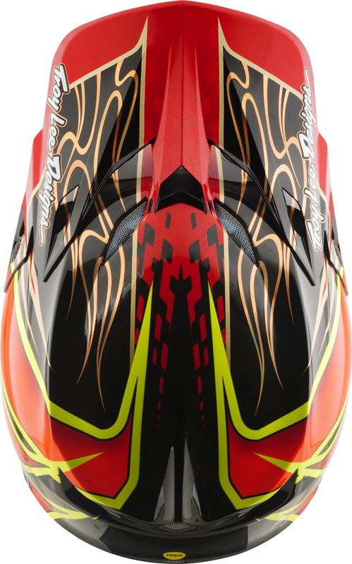 Casco TROY LEE DESIGNS Tld SE5 Carbono Wings Rojo - Imagen 8