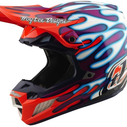 Casco TROY LEE DESIGNS Tld SE5 Comp Overspray Morado