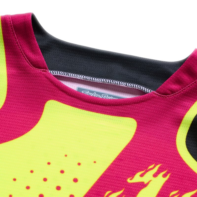 Camiseta TROY LEE DESIGNS Tld GP Pro Roller Yth Amarillo flúor YL - Imagen 8