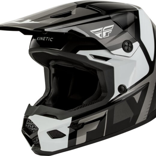 FLY HELMT YTH KINETIC SCRAP, BLK, YL