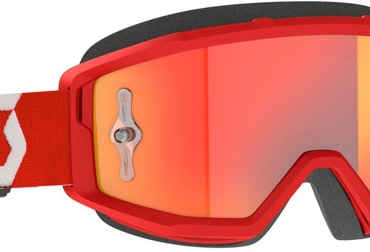 SCOTT GOGGL PRIMAL CHROME, RED/WHT